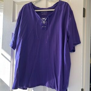 Catherines Suprema 4x Lace-Up Tee